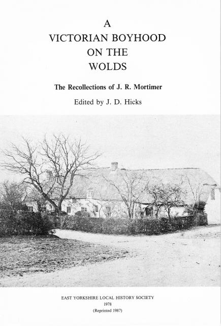 VICTORIAN BOYHOOD ON THE WOLDS