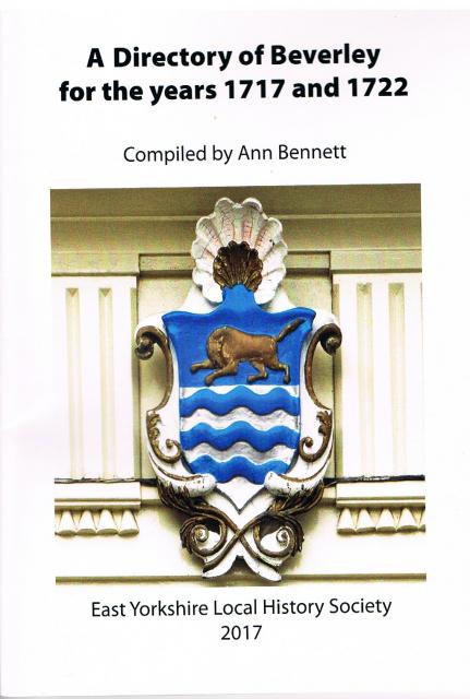 A DIRECTORY OF BEVERLEY FOR THE YEARS 1717 AND 1722
